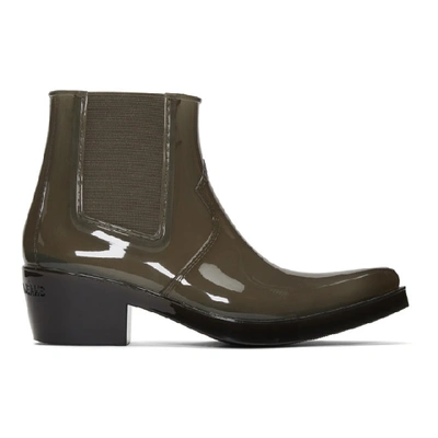 Calvin Klein 205w39nyc Carol Ankle Boots In Green