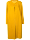 Liska Yarden Long Cashmere Coat In Yellow