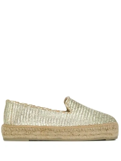 Manebi Los Angeles Espadrilles In Gold