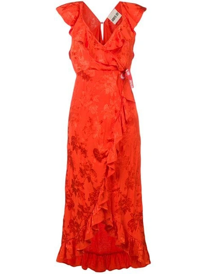 Aniye By Wrap-around Lace Dress - Orange