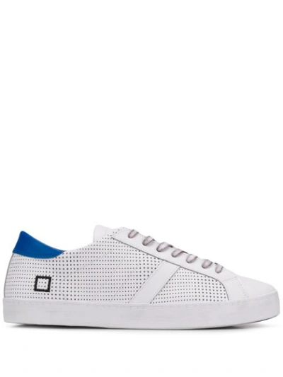 Date Perforated Sneakers In White