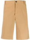 Kenzo Embroidered Logo Chino Shorts In Neutrals