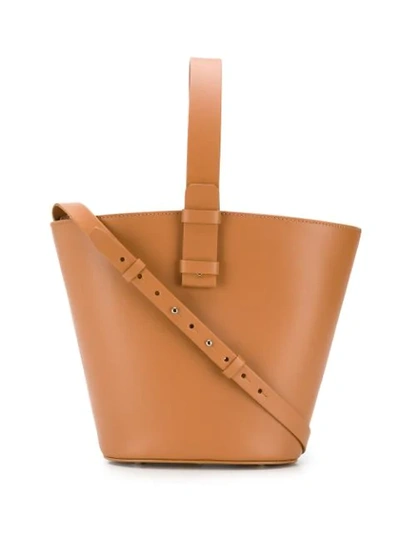 Nico Giani Medium Bucket Bag In Brown