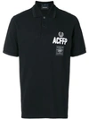 Fred Perry X Art Comes First Logo Embroidered Polo Shirt - Black