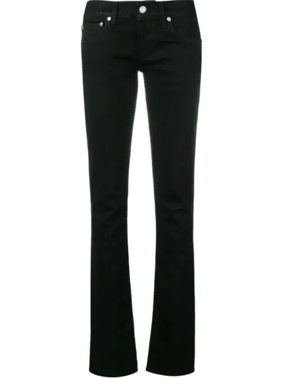 Helmut Lang Low-rise Slim-fit Jeans In Black