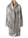 Liska Chiron Shearling Coat In Grey