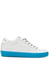 Leather Crown Classic Lo-top Sneakers In White