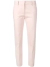 Piazza Sempione Cropped Tailored Trousers In Pink