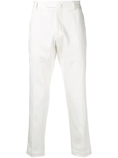 Dell'oglio Tapered Leg Chinos In White