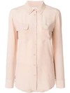 Equipment Classic Satin Shirt In Neutrals