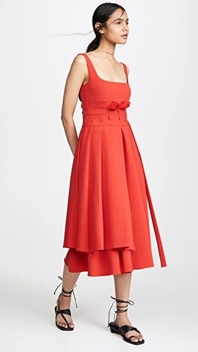 A.w.a.k.e. Camilla Dress In Red