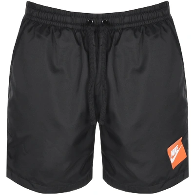 Nike Flow Logo Swim Shorts Black