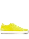 Leather Crown Klassische Sneakers In Yellow