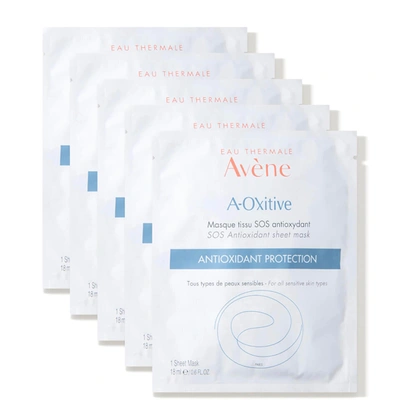 Avene Avène A-oxitive Sos Antioxidant Sheet Mask 5 X 4.8 Fl. oz (worth $60) In Colorless