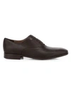 Ferragamo Toulouse Leather Oxfords In Brown