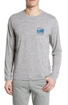 Patagonia Capilene Cool Daily Long Sleeve T-shirt In Cosmic Peaks Feather Grey