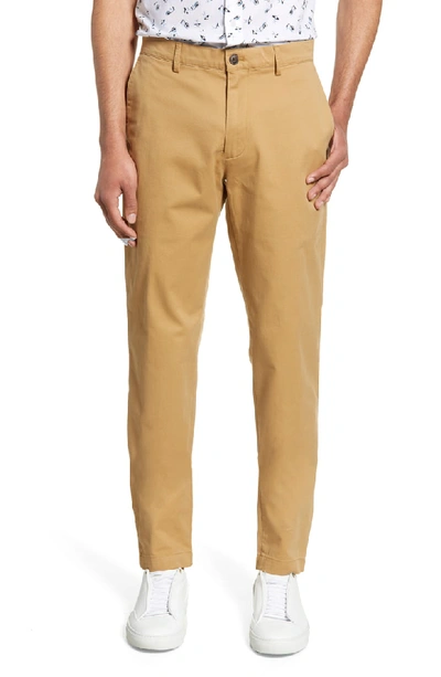 Club Monaco Connor Slim Fit Stretch Cotton Chino Pants In Dark Khaki