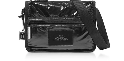 Marc Jacobs The Ripstop Messenger Bag In Black/silver