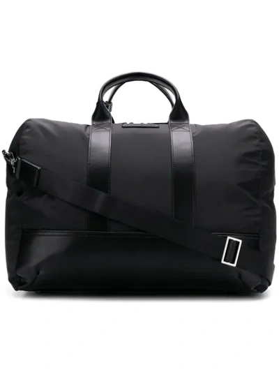 Armani Collezioni Emporio Armani Nylon Weekender Bag In Black