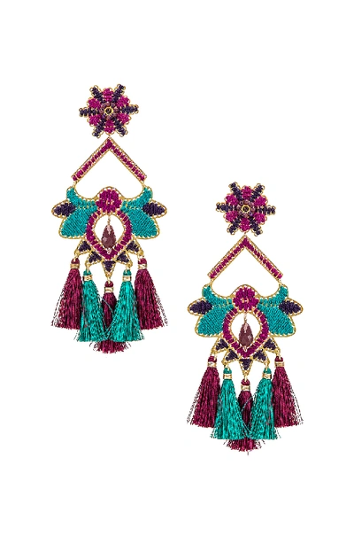 Mercedes Salazar Flor Del Paramo Earrings In Violet