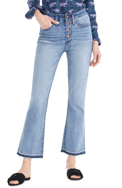 Jcrew Demi-boot Crop Jeans In Shale Blue Wash