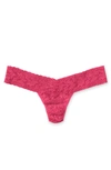 Hanky Panky Signature Lace Low Rise Thong In Allure Pink