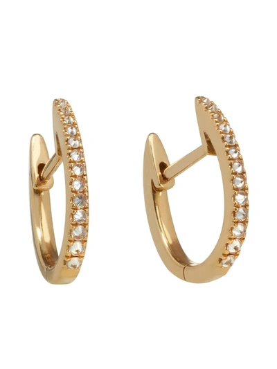 Annoushka 18kt Yellow Gold Eclipse Diamond Hoop Earrings