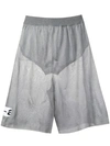 Artica Arbox Knee Length Sheer Shorts - Grey