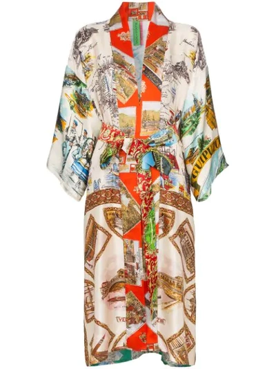 Rianna + Nina 'souvenir' Kimono Mit Gürtel - Multicoloured