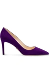 Prada Pointed Toe Pumps In Lila