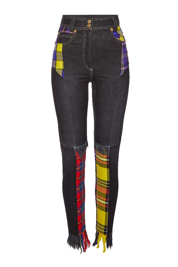 multi colored jeans