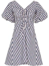 Paper London Gestreiftes 'sisi' Minikleid In Blue