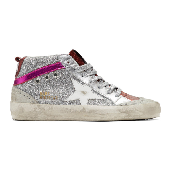 golden goose pink star glitter