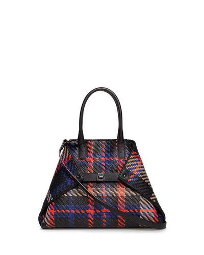 Akris Ai Small Braided Leather Top-handle Bag In Multi