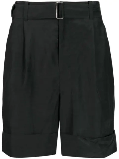 Mumofsix Belted Cargo Shorts In Black