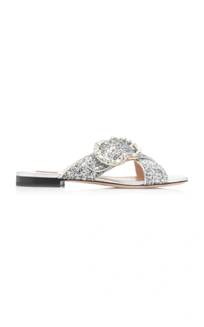 Bally Clara Strass Crystal-embellished Sandals In Silver