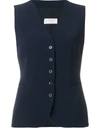 Alberto Biani Fitted Waistcoat - Blue