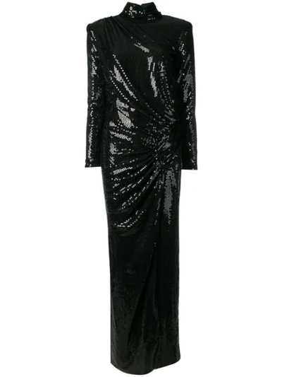 In The Mood For Love Sequined Josefina Dress In Black