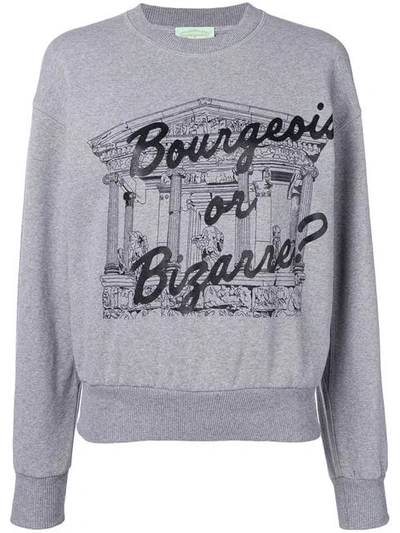 Aries 'bourgeois Or Bizarre' Sweatshirt In Grey