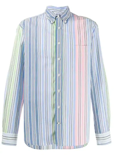 Gitman Vintage Rayas Striped Shirt In Blue