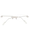 Cartier Rimless Rectangular Glasses In Silver