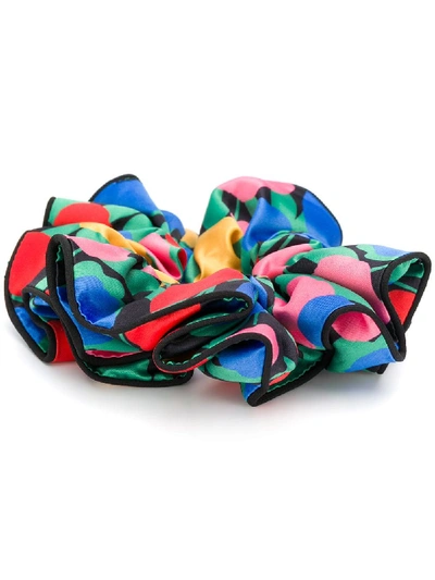 Rixo London Rixo Printed Scrunchie - Green