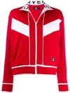 Converse Contrast Trim Jacket In Red