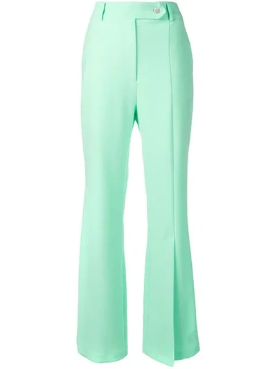 A.w.a.k.e. Tonie Mia High-waisted Crepe Pants In Mint