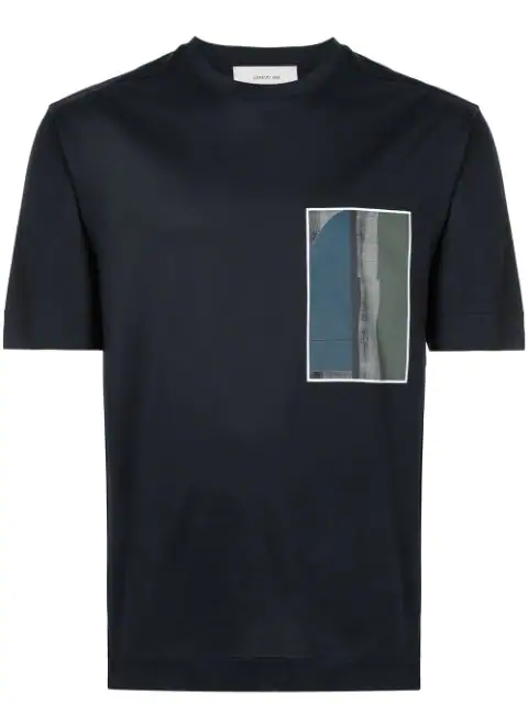 Cerruti 1881 Graphic Patch T-shirt In Blue | ModeSens