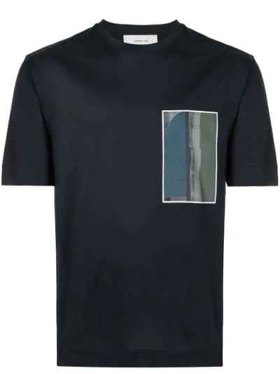 Cerruti 1881 Graphic Patch T-shirt In Blue