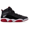 Nike Men's Air Jordan 6 Rings Basketball Shoes In Black / Red