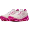 Nike Air Vapormax Flyknit 3 Trainer Sneakers In Phantom/ White/ Fuchsia/ Pink