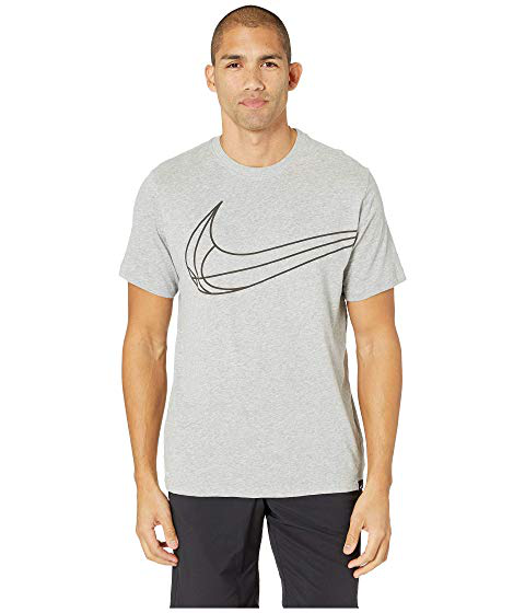 nike swoosh crew sweatshirt dark grey heather nike swoosh crew sweatshirt dark grey heather