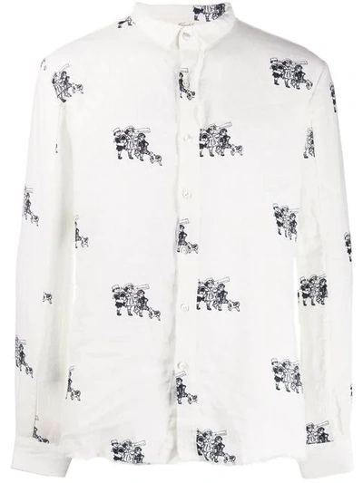 Aleksandr Manamïs Children Print Shirt In White